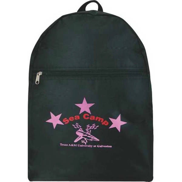 Comfort Back Sack with outside and inside zippered pockets.... from ASI 57705 Goodview Industries Co Inc / Goodview Industries