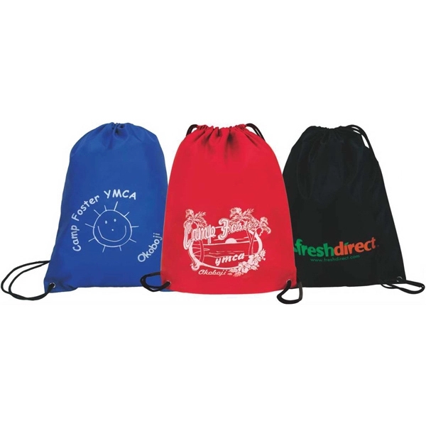 Economy Backpack with large main compartment for shoes, clothes, towels, magazines... from ASI 57705 Goodview Industries Co Inc / Goodview Industries