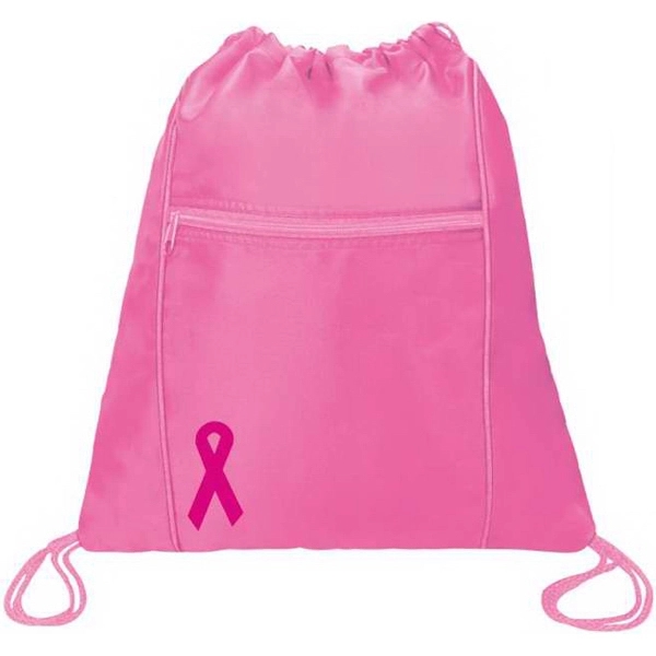 Pretty Bow Drawstring Back Pack with large main compartment with drawstring... from ASI 57705 Goodview Industries Co Inc / Goodview Industries
