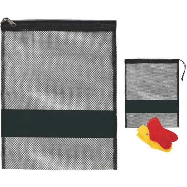 Mesh Sock Bag have main compartment with drawstring closure.... from ASI 57705 Goodview Industries Co Inc / Goodview Industries