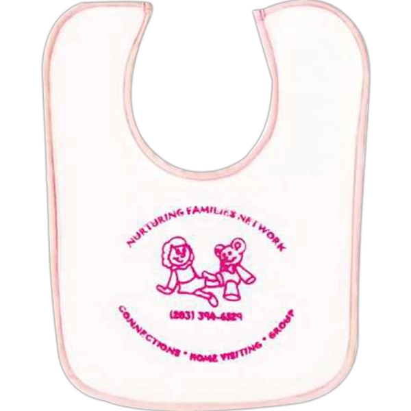 Two Layered Baby Bib's soft terry cloth plus soft PVC front... from ASI 57705 Goodview Industries Co Inc / Goodview Industries