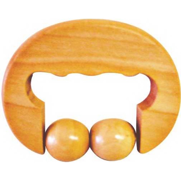 Maple wood massager has comfortable grip handle with 2 movable balls.... from ASI 57705 Goodview Industries Co Inc / Goodview Industries