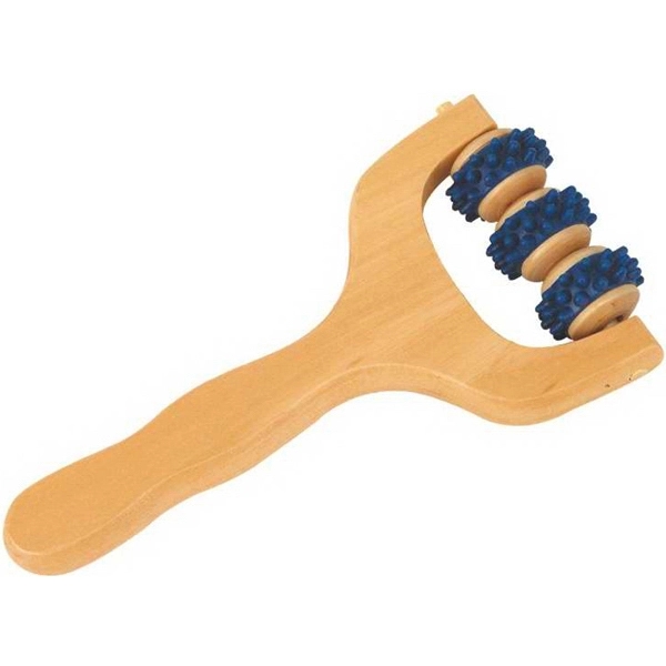 Maple wood massager with rubber tips for deeper massage, comfortable handle.... from ASI 57705 Goodview Industries Co Inc / Goodview Industries