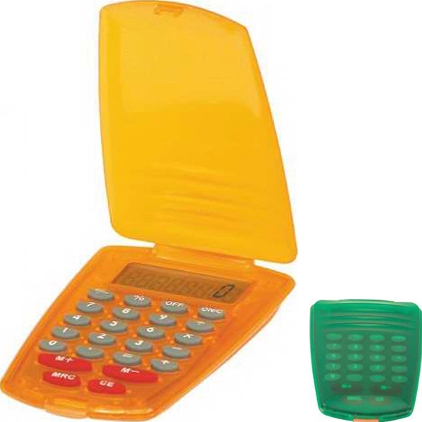 Flip top calculator with raised, soft touch keys.... from ASI 57705 Goodview Industries Co Inc / Goodview Industries