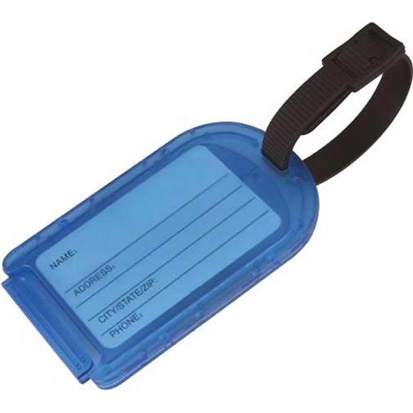 Luggage tag with slide watchband closure . Easy to view ID.... from ASI 57705 Goodview Industries Co Inc / Goodview Industries