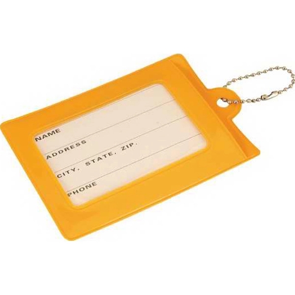Luggage tag with watchband closure and chain. Easy to view ID.... from ASI 57705 Goodview Industries Co Inc / Goodview Industries