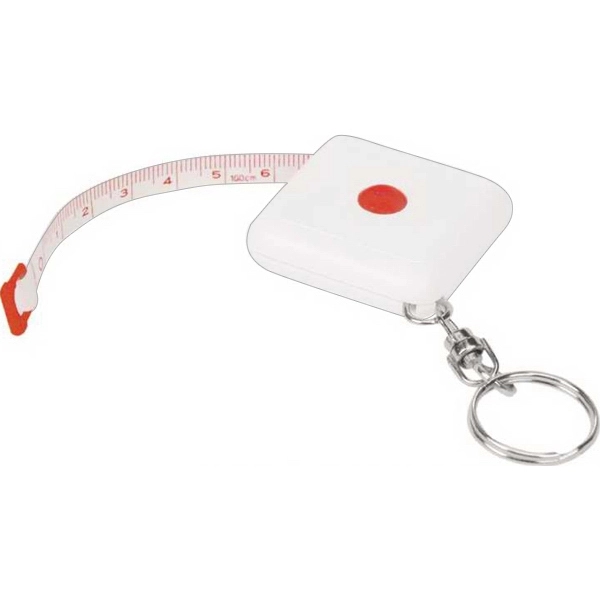 Plastic case/cloth tape measure w/key chain.... from ASI 57705 Goodview Industries Co Inc / Goodview Industries