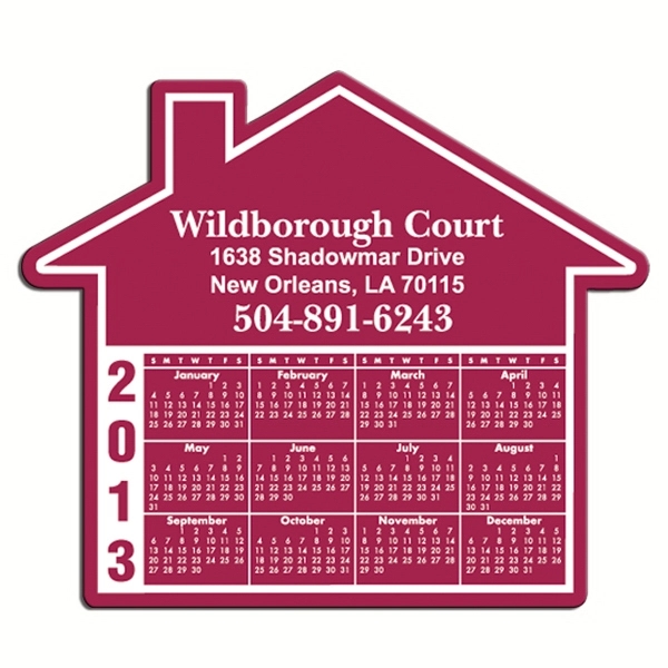 House shape calendar magnet.... from ASI 67620 Lion Circle Corp / Lion/Circle