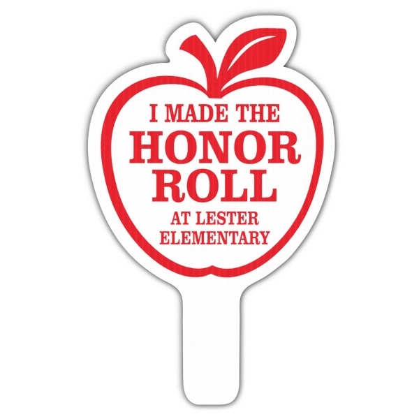 Weather resistant hand fan, made of corrugated plastic, approximately 8" x... from ASI 54322 FireSprint Printing / Pepco Poms