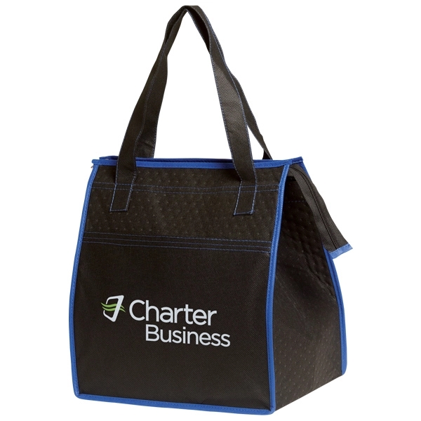 Two-tone cooler bag, long handles.... from ASI 42920 Busrel Inc