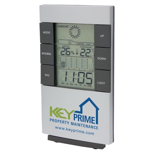 LCD clock with weather station, time, temperature.... from ASI 42920 Busrel Inc