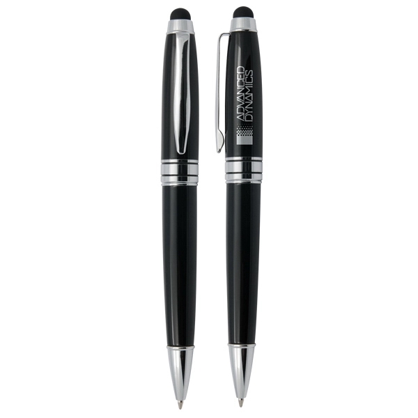 Steel twist action pen and stylus.... from ASI 42920 Busrel Inc