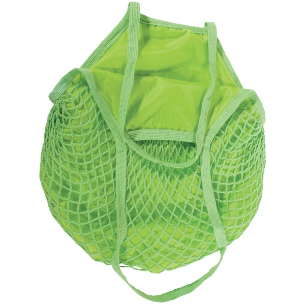 Lined mesh shopping bag with long handles.... from ASI 42920 Busrel Inc