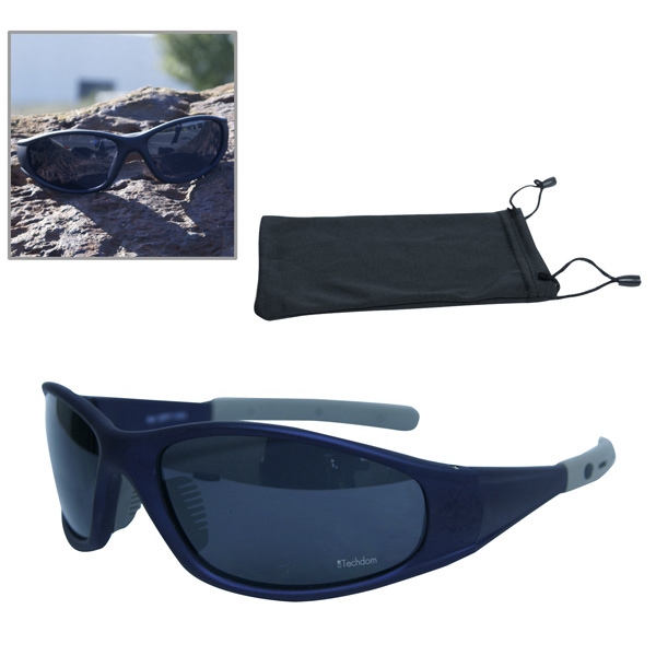 Uzzi - Sport sunglasses with a black frame. ANSI Z80.3-2001 approved.... from ASI 63698 Justin Case® / Justin Case 