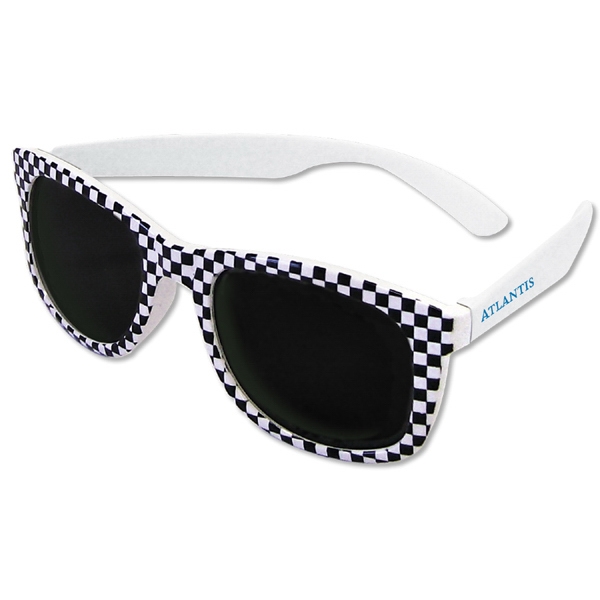 Sunglasses in fun pattern with a 400 UV rating.... from ASI 52840 Evans Manufacturing
