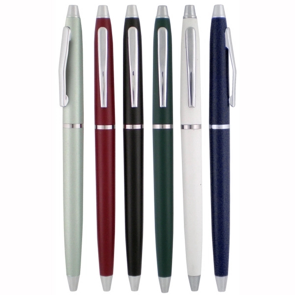 Pen with solid colored barrel with chrome accents.... from ASI 52387 Empire USA / Pens Line USA