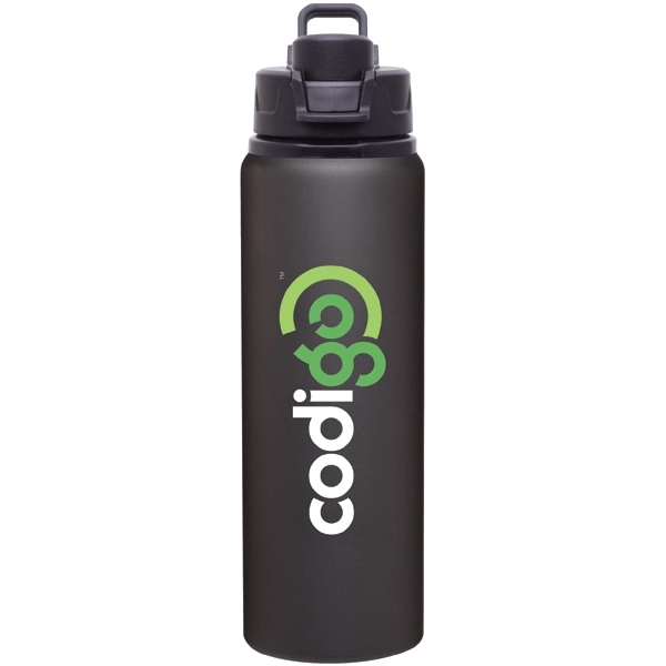 28 oz single wall aluminum water bottle with threaded snap-fit lid... from ASI 51197 ETS Express, LLC
