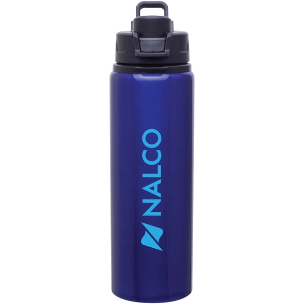 28 oz single wall aluminum water bottle with threaded snap-fit lid... from ASI 51197 ETS Express, LLC
