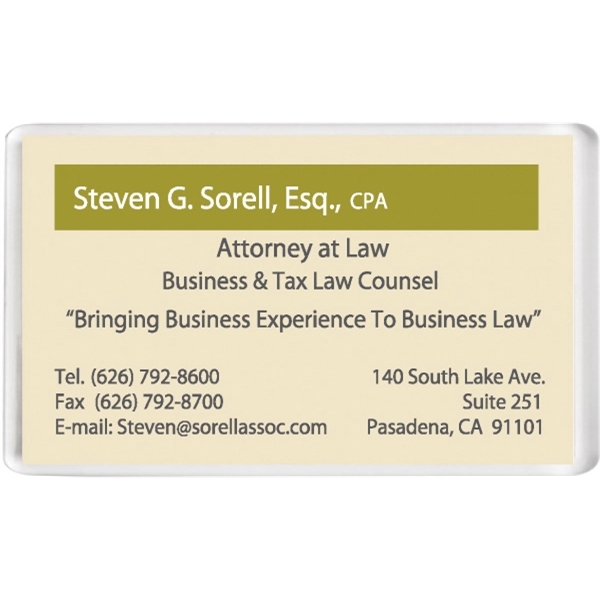 Crystal Clear Acrylic Magnet... from ASI 60104 Hartleigh Creations