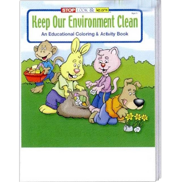Keep Our Environment Clean coloring and activity book.... from ASI 45815 Coloring Book Solutions / Coloring Book Solutions™