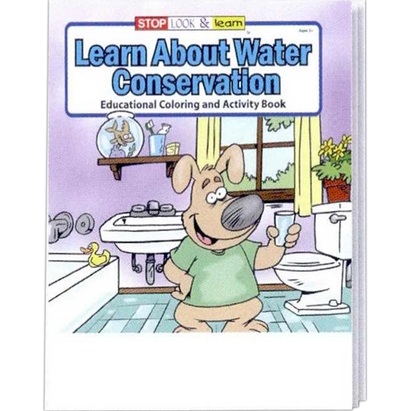 Learn About Water Conservation coloring and activity book.... from ASI 45815 Coloring Book Solutions / Coloring Book Solutions™