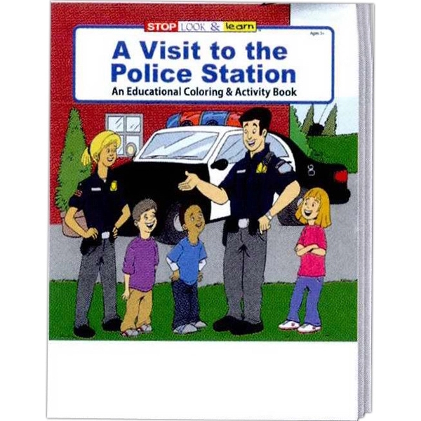 COLORING BOOK SET: A Visit to the Police Station educational coloring... from ASI 45815 Coloring Book Solutions / Coloring Book Solutions™