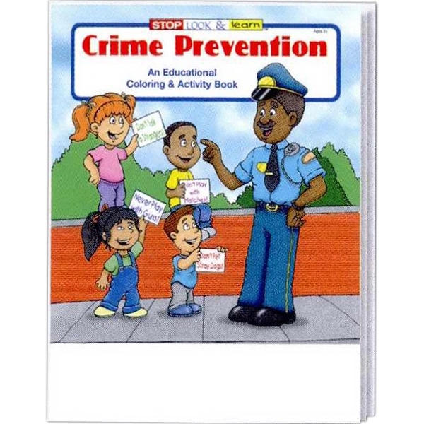 COLORING BOOK SET: Crime Prevention educational coloring and activity book fun... from ASI 45815 Coloring Book Solutions / Coloring Book Solutions™