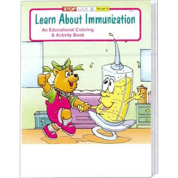 Learn About Immunization educational coloring and activity book.... from ASI 45815 Coloring Book Solutions