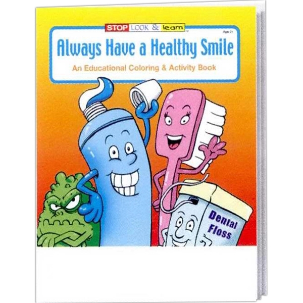 COLORING SET: Always Have a Healthy Smile coloring and activity book... from ASI 45815 Coloring Book Solutions / Coloring Book Solutions™