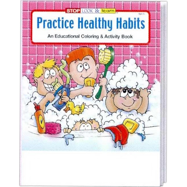 Practice Healthy Habits educational coloring and activity book.... from ASI 45815 Coloring Book Solutions