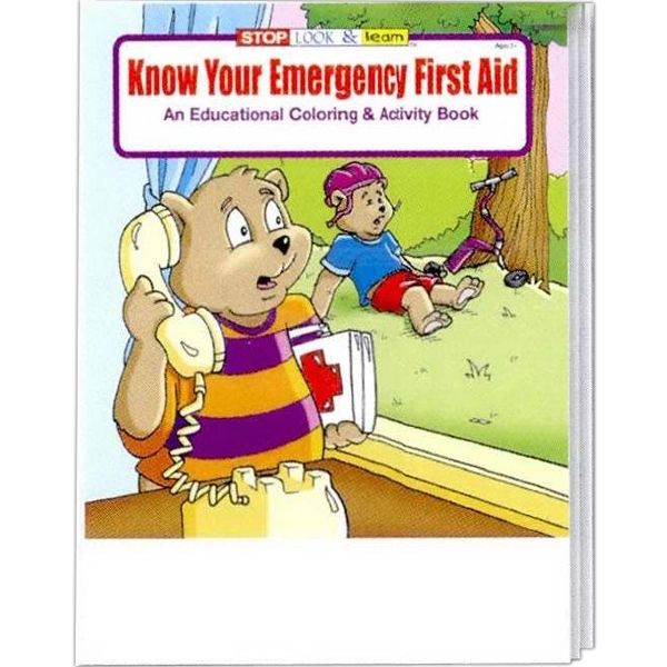 COLORING SET: Know Your Emergency First Aid coloring and activity book... from ASI 45815 Coloring Book Solutions / Coloring Book Solutions™