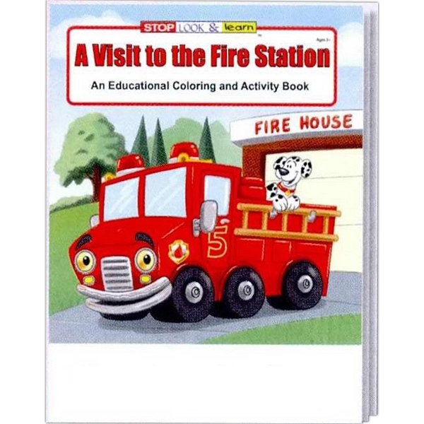 A Visit to the Fire Station educational coloring and activity book.... from ASI 45815 Coloring Book Solutions / Coloring Book Solutions™
