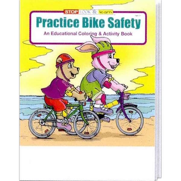 Practice Bike Safety educational coloring and activity book.... from ASI 45815 Coloring Book Solutions / Coloring Book Solutions™