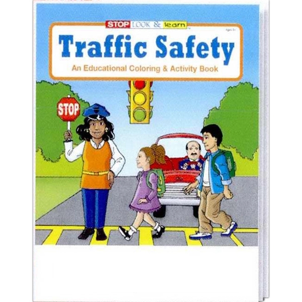 Traffic Safety educational coloring and activity book fun pack.... from ASI 45815 Coloring Book Solutions / Coloring Book Solutions™