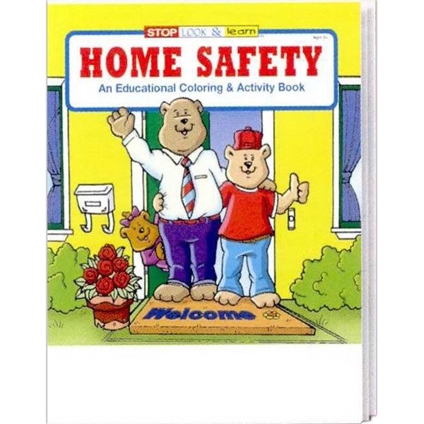 COLORING BOOK SET: Home Safety coloring and activity book fun pack.... from ASI 45815 Coloring Book Solutions / Coloring Book Solutions™