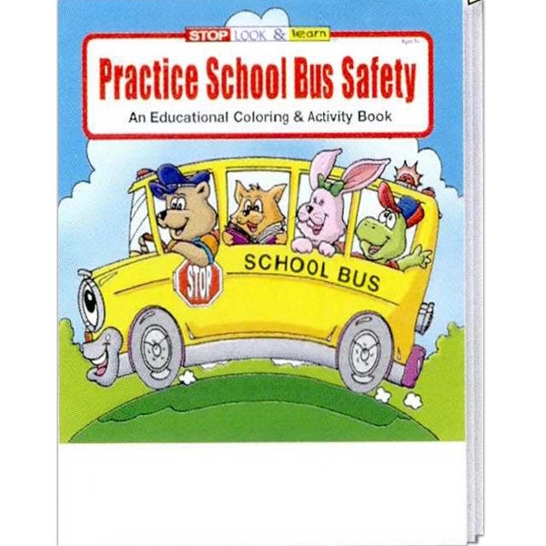COLORING BOOK SET: Practice School Bus Safety coloring and activity book... from ASI 45815 Coloring Book Solutions / Coloring Book Solutions™