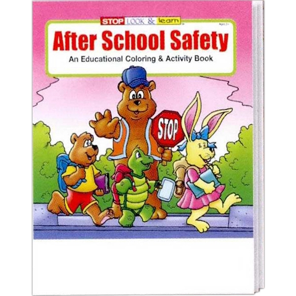 COLORING BOOK SET: After School Safety coloring and activity book fun... from ASI 45815 Coloring Book Solutions / Coloring Book Solutions™