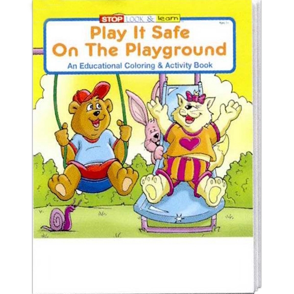 Play It Safe On The Playground coloring and activity book.... from ASI 45815 Coloring Book Solutions / Coloring Book Solutions™