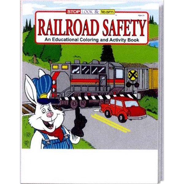 Railroad Safety educational coloring and activity book.... from ASI 45815 Coloring Book Solutions / Coloring Book Solutions™