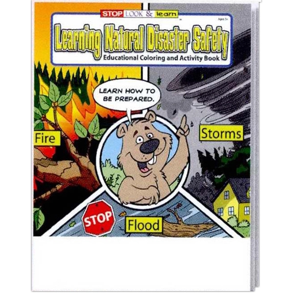 Learning Natural Disaster Safety coloring and activity book fun pack.... from ASI 45815 Coloring Book Solutions