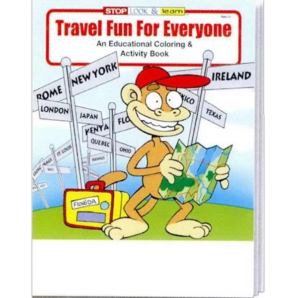 Travel Fun For Everyone everyday coloring and activity book fun pack.... from ASI 45815 Coloring Book Solutions / Coloring Book Solutions™