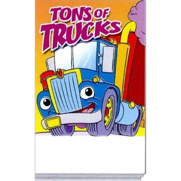 Tons Of Trucks activity pad fun pack with a 4-pack of... from ASI 45815 Coloring Book Solutions / Coloring Book Solutions™
