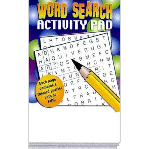 Word Search activity pad fun pack with a 4-pack of unimprinted... from ASI 45815 Coloring Book Solutions / Coloring Book Solutions™