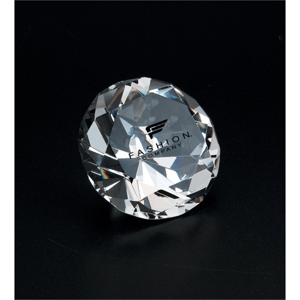 CRYSTAL DIAMOND PAPERWEIGHT... from ASI 40544 Binaco / Binaline