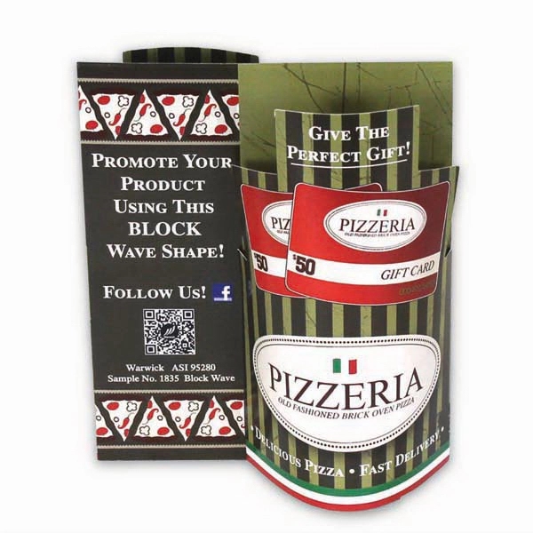 Block wave 3D table tent.... from ASI 95280 Warwick Publishing Co