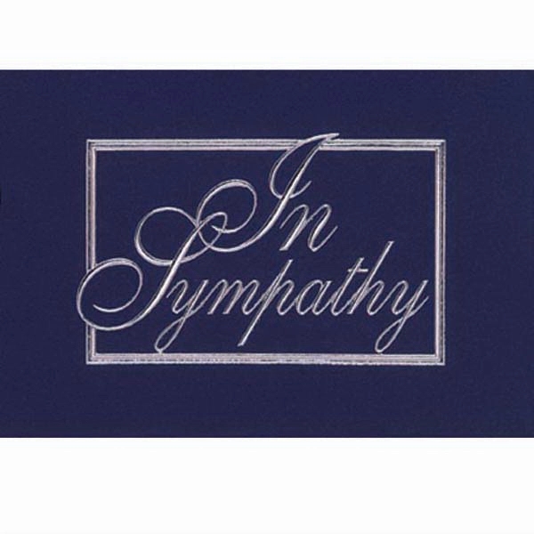 Sympathy note card, 3 1/2" x 5".... from ASI 95280 Warwick Publishing Co