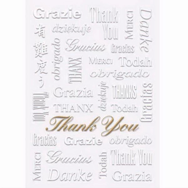 Everyday Thank You greeting card with stock sentiment inside.... from ASI 95280 Warwick Publishing Co