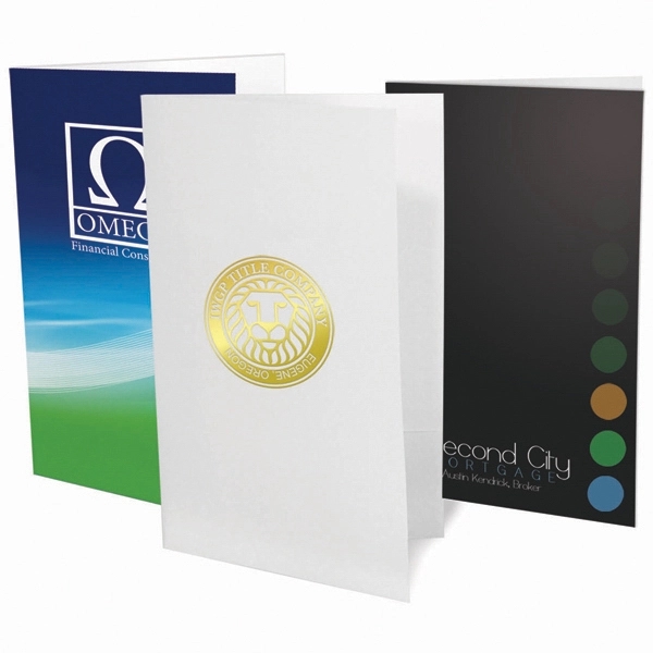 Legal Size Presentation Folders, 9" x 14 1/4" w/1 color ink.... from ASI 95280 Warwick Publishing Co / Warwick Folders Made Easy