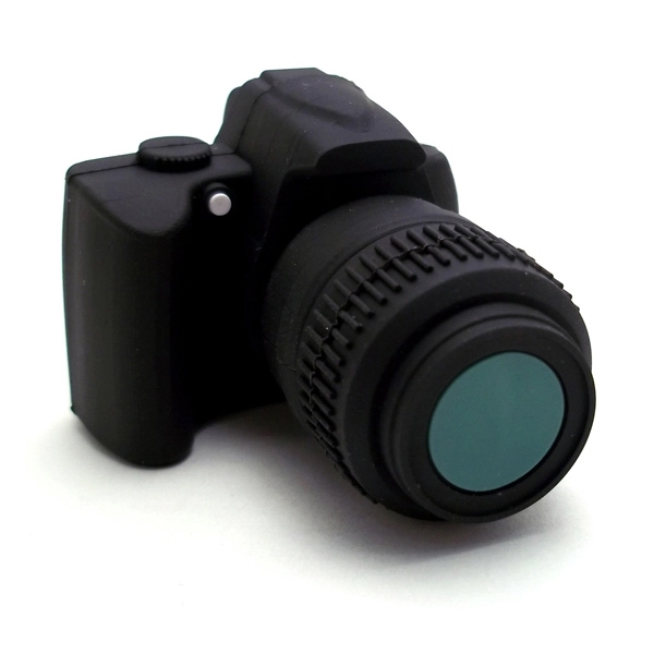 USB drive made of PVC material that's shaped like a camera;... from ASI 63776 KTI Networks Inc / KTI Promo