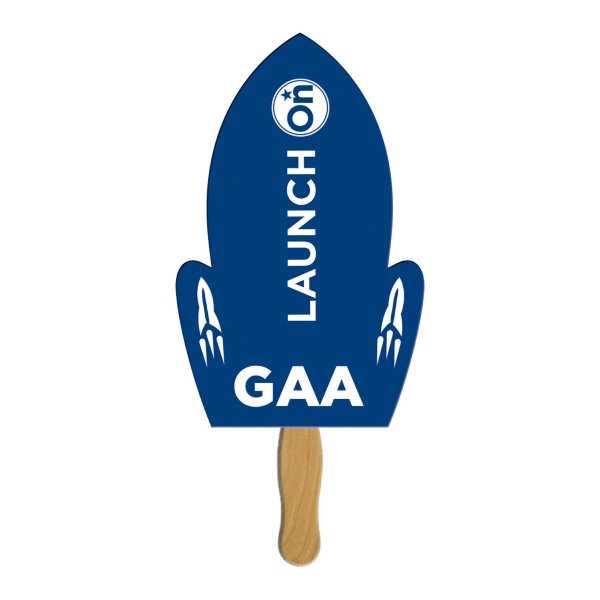 Rocket shape fast fan with wooden stick.... from ASI 67620 Lion Circle Corp / Lion/Circle